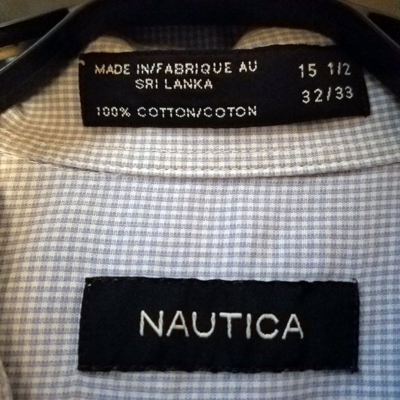 Nautica Mens Long Sleeve Button Up Casual - Picture 3 of 3